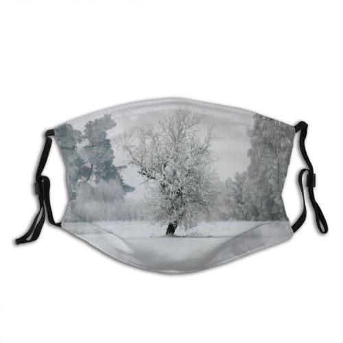 yanfind Winter Winter Area Colourful Colours Reflection Buildings Sky Snow Street River Tree Dust Washable Reusable Filter and Reusable Mouth Warm Windproof Cotton Face
