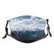 yanfind Ice Glacier Daylight Earth Frost Hike Mountain Panorama Clouds Climb Evergreen Frozen Dust Washable Reusable Filter and Reusable Mouth Warm Windproof Cotton Face