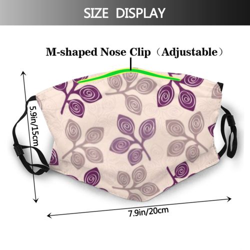 yanfind Abstract Garden Decor Fashion Cute Seamless Colorful Figure Summer Ornament Design Beautiful Dust Washable Reusable Filter and Reusable Mouth Warm Windproof Cotton Face