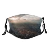 yanfind Istanbul Clouds Shot Daylight Eye Cityscape Aerial Dusk Dawn Bird's City Dust Washable Reusable Filter and Reusable Mouth Warm Windproof Cotton Face