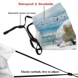 yanfind Ice Michigan Arctic Frozen Wild Togetherness Polar Snow Wilderness Sky Over Wildlife Dust Washable Reusable Filter and Reusable Mouth Warm Windproof Cotton Face