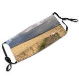 yanfind Hikers Winter Path Field Trail Straw Natural Hike Cloud Landscape Sky Washington Dust Washable Reusable Filter and Reusable Mouth Warm Windproof Cotton Face