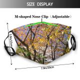 yanfind Leaves Deciduous Branch Leaf Trees Fall Plant Twig Tree Spring Branch Plant Dust Washable Reusable Filter and Reusable Mouth Warm Windproof Cotton Face