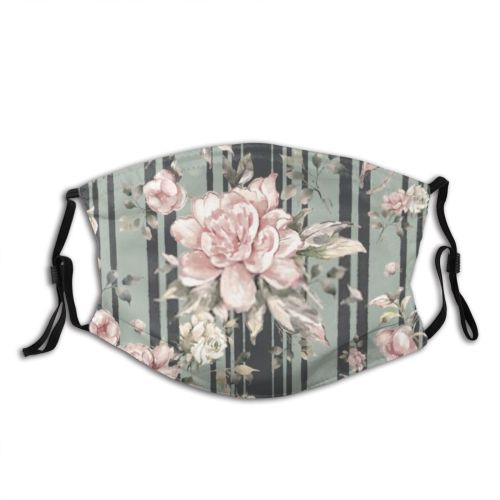 yanfind Abstract Brush Decor Fashion Artwork Stripe Cute Seamless Beauty Summer Vintage Blossom Dust Washable Reusable Filter and Reusable Mouth Warm Windproof Cotton Face