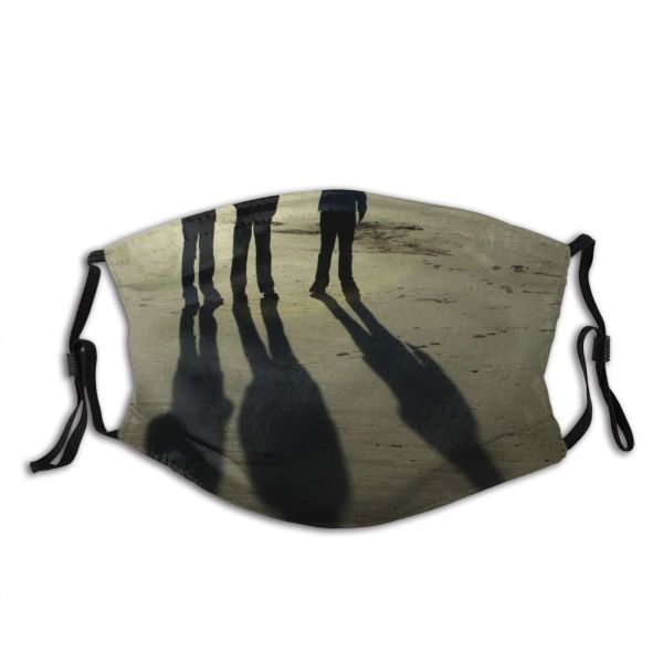 yanfind Winter Shadows Silhouette Beach Shore Sky Reflection Friends Sand Beach Sunset Seaside Dust Washable Reusable Filter and Reusable Mouth Warm Windproof Cotton Face
