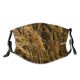 yanfind Field Summer Grain Grass Culms Meadow Herbage Plant Family Stalk Culm Golden Dust Washable Reusable Filter and Reusable Mouth Warm Windproof Cotton Face