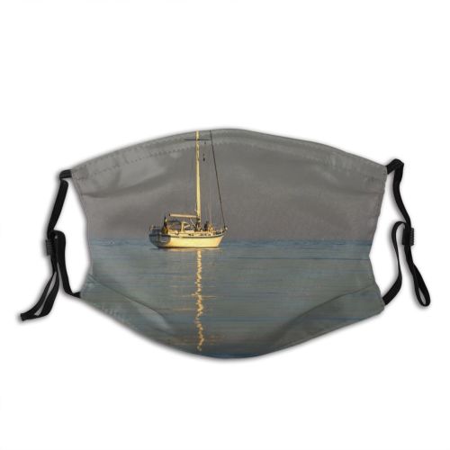 yanfind Motor Marine Roap Vehicle Calm Atmospheric Fish Cliffs Port Boat Sea Sailing Dust Washable Reusable Filter and Reusable Mouth Warm Windproof Cotton Face