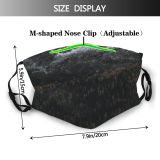 yanfind Ice Glacier Daylight Night Frosty Mountain Snowy Icy Peaks Frozen Capped Altitude Dust Washable Reusable Filter and Reusable Mouth Warm Windproof Cotton Face