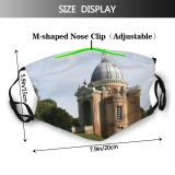 yanfind Styling Building Mausoleum National Renaissance Sky Classic Decor Classical Dome Baptistery Architecture Dust Washable Reusable Filter and Reusable Mouth Warm Windproof Cotton Face