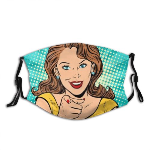 yanfind Attractive Isolated Smile Happiness Young Teenager Cute Businesswoman Model Student Gesturing Caucasian Dust Washable Reusable Filter and Reusable Mouth Warm Windproof Cotton Face