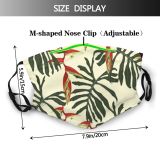 yanfind Blossom Spring Fashion Flower Aloha Stem Hawaiian Plant Tropical Bunch Modern Design Dust Washable Reusable Filter and Reusable Mouth Warm Windproof Cotton Face