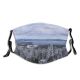 yanfind Winter Fell Landforms Lake Mountain Sky Wilderness Tree Mountainous Winter Freezing Snow Dust Washable Reusable Filter and Reusable Mouth Warm Windproof Cotton Face