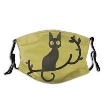 yanfind Garden Lovely Young Cat Game Cute Open Natural Sunny Branches Summer Grass Dust Washable Reusable Filter and Reusable Mouth Warm Windproof Cotton Face