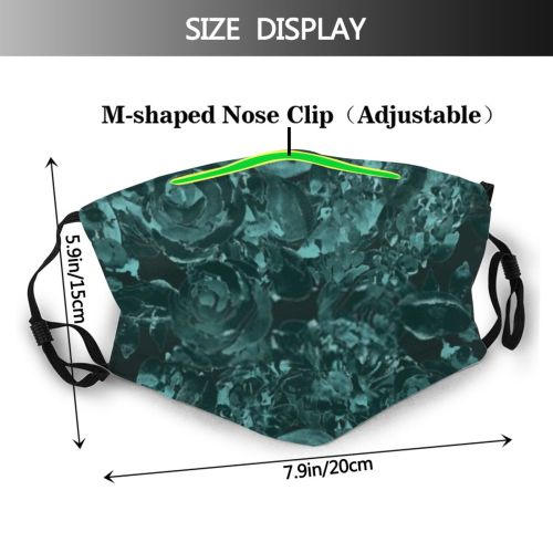yanfind Abstract Garden Decor Fashion Little Cute Seamless Colorful Beauty Summer Vintage Ornament   Dust Washable Reusable Filter and Reusable Mouth Warm Windproof Cotton Face