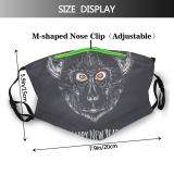 yanfind Abstract Artwork Cute Mascot Year Doodle Chimpanzee Ape Primate Chinese Design Face Dust Washable Reusable Filter and Reusable Mouth Warm Windproof Cotton Face