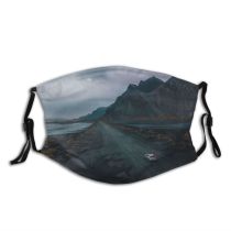 yanfind Drone Central Atmospheric Aerial Dramatic Range Mood Landscape Point Sand Trip Iceland Dust Washable Reusable Filter and Reusable Mouth Warm Windproof Cotton Face