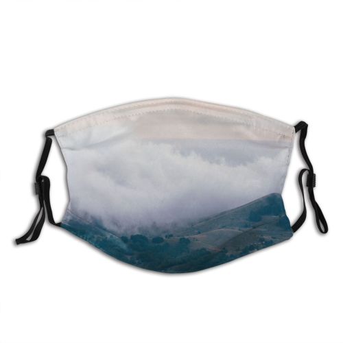 yanfind Idyllic Woodland Amazing Calm Sunset Evening Wild Mountain Explore Highland Forest Tranquil Dust Washable Reusable Filter and Reusable Mouth Warm Windproof Cotton Face