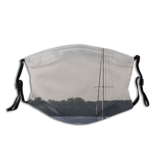 yanfind Dhow Marine Vehicle Calm Atmospheric Sail Recreation Boat Sea Sailing Watercraft Sailboat Dust Washable Reusable Filter and Reusable Mouth Warm Windproof Cotton Face