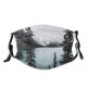 yanfind Ice Lake Daylight Frost Frozen Mountains Winter Snow Outdoors Trees Sky Fog Dust Washable Reusable Filter and Reusable Mouth Warm Windproof Cotton Face