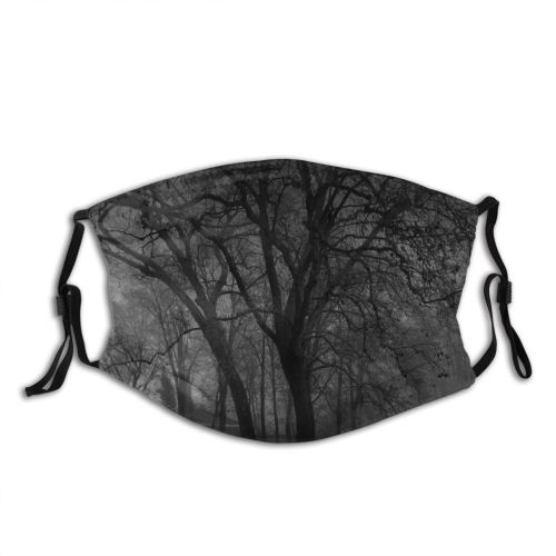 yanfind Winter Landscape Tree Branch Atmosphere Natural Atmospheric Dust Washable Reusable Filter and Reusable Mouth Warm Windproof Cotton Face
