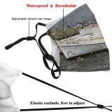 yanfind Vehicle Ship Boats Motor Boat Chesapeake Ship Bay Watercraft Tranquility Naval Hull Dust Washable Reusable Filter and Reusable Mouth Warm Windproof Cotton Face