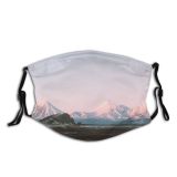 yanfind Ice Volcano Sunset Mother Frosty Dawn Mountain Outdoorchallenge Majestic Peak Winter Outdoors Dust Washable Reusable Filter and Reusable Mouth Warm Windproof Cotton Face