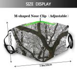 yanfind Winter Frozen Spring Cityscpae Stem Idyllic Woody Landscape Plant Branch River Twig Dust Washable Reusable Filter and Reusable Mouth Warm Windproof Cotton Face