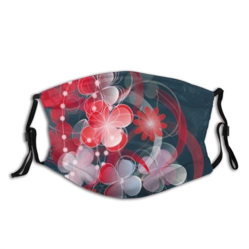 yanfind Abstract Isolated Lovely Decor Flora Swirl Colorful Beauty Summer Ornament Soft Design Dust Washable Reusable Filter and Reusable Mouth Warm Windproof Cotton Face
