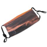 yanfind Idyllic Afterglow Golden Dawn Mountain Clouds Solitude Tranquil Dramatic Scenery Altitude Mountains Dust Washable Reusable Filter and Reusable Mouth Warm Windproof Cotton Face
