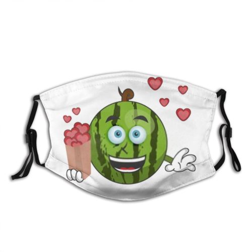 yanfind Isolated Smile Vitamin Emoticon Comic Cute Mascot Vegetarian Natural Juicy Summer Diet Dust Washable Reusable Filter and Reusable Mouth Warm Windproof Cotton Face