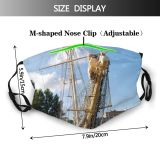 yanfind Tall Adventure Marine Barque Vehicle Prow Boat Sea Rig Ship Nautical Mast Dust Washable Reusable Filter and Reusable Mouth Warm Windproof Cotton Face