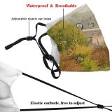 yanfind Lanscape Viaduct Leaf Trees Landscape Tree Plant Morning Autumn Natural Atmospheric Autumn Dust Washable Reusable Filter and Reusable Mouth Warm Windproof Cotton Face