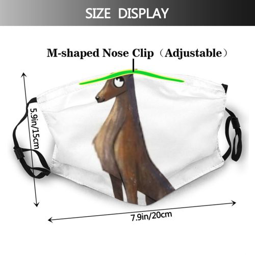 yanfind Isolated Fur Artwork Cute Elk Colorful Natural Static Wildlife Stag Antler Baby Dust Washable Reusable Filter and Reusable Mouth Warm Windproof Cotton Face