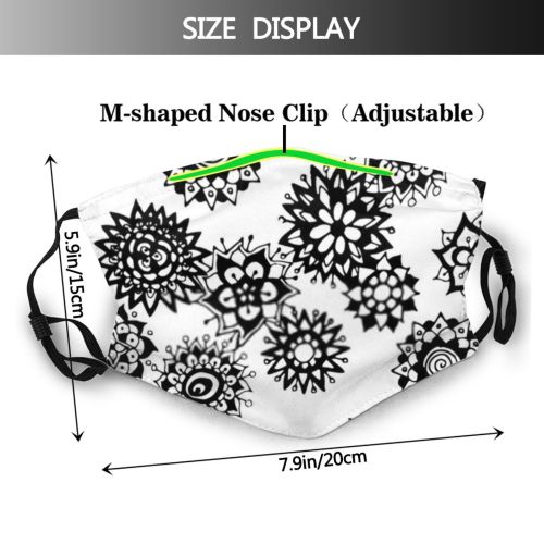 yanfind Country Doodling Cachemire Cute India Seamless Natural Philippines Underwear Rapport Indian Delicate Dust Washable Reusable Filter and Reusable Mouth Warm Windproof Cotton Face