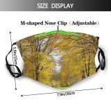yanfind Dead Path Bushes Natural Woody Leaves Landscape Forest Leaf Umbers Tree Tree Dust Washable Reusable Filter and Reusable Mouth Warm Windproof Cotton Face