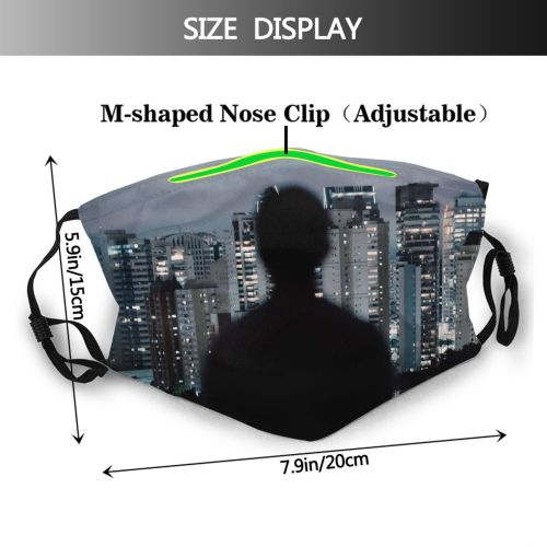 yanfind Infrastructure Structure Estate Exterior Evening Faceless Unrecognizable Twilight Anonymous Rooftop Urban District Dust Washable Reusable Filter and Reusable Mouth Warm Windproof Cotton Face