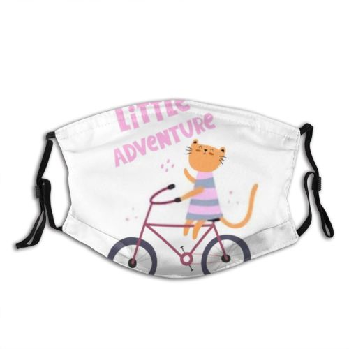 yanfind Isolated Adventure Childish Decor Fashion Little Cat Drive Cute Sport Kid Trip Dust Washable Reusable Filter and Reusable Mouth Warm Windproof Cotton Face