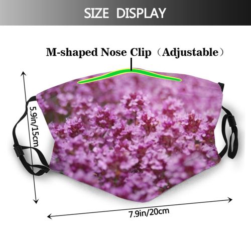 yanfind Blossom Spring Flower Botany Stem Garden Blooming Abundance Bud Smell Meadow Pistil Dust Washable Reusable Filter and Reusable Mouth Warm Windproof Cotton Face