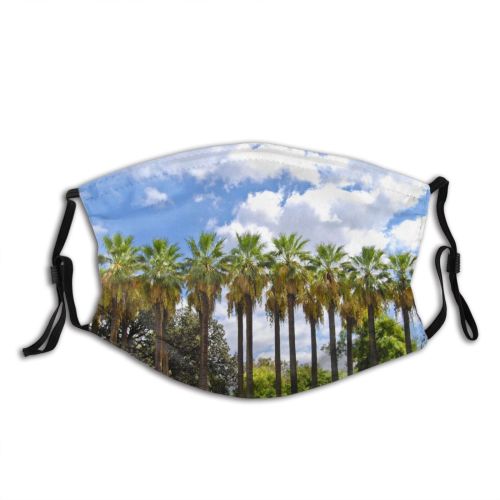 yanfind Elaeis Speciosa Sky National Athens Woody Greece Vegetation Sky Plant High Tropics Dust Washable Reusable Filter and Reusable Mouth Warm Windproof Cotton Face