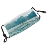 yanfind Lake Vacation Daylight Kayaking Recreation Sea Canoe Beach Island Mountains Sun Outdoor Dust Washable Reusable Filter and Reusable Mouth Warm Windproof Cotton Face