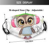yanfind Isolated Bird Fashion Clipart Cute Girls Headphones Child Glasses Baby Beautiful Face Dust Washable Reusable Filter and Reusable Mouth Warm Windproof Cotton Face
