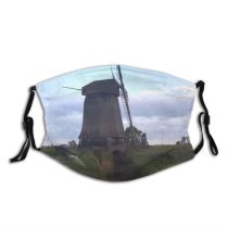 yanfind Moulins Mill Turbine Polder Windmill Wind Dust Washable Reusable Filter and Reusable Mouth Warm Windproof Cotton Face