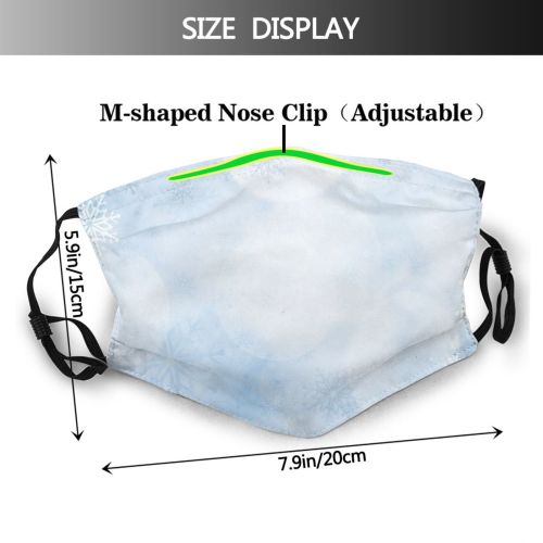 yanfind Glowing Design Defocused Star Softness Snow Event Craft Gradient Abstract Space Art Dust Washable Reusable Filter and Reusable Mouth Warm Windproof Cotton Face