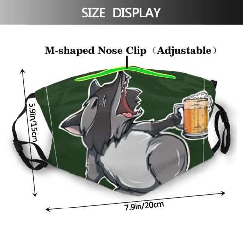yanfind Isolated Fur Raccoons Comic Cookie Cute Mascot Robber Wildlife Raccoon Design Beautiful Dust Washable Reusable Filter and Reusable Mouth Warm Windproof Cotton Face