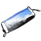 yanfind Winter Resources Expression Fitness Cloud Health Sky Ocean Friends Surfing Wave Vacation Dust Washable Reusable Filter and Reusable Mouth Warm Windproof Cotton Face