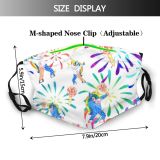 yanfind Isolated Lovely Young Fashion Cute Fantasy Seamless Colorful Miracle Dabbing Kid Magic Dust Washable Reusable Filter and Reusable Mouth Warm Windproof Cotton Face