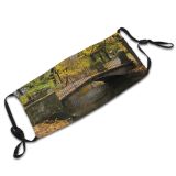 yanfind Humpback Natural Autumn Landscape Reflection Fall Leaf River Koszalin Tree Poland Autumn Dust Washable Reusable Filter and Reusable Mouth Warm Windproof Cotton Face