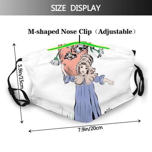 yanfind Elegant Gown Religion Cute Event Easter Old Colorful Christ Present Nostalgia Vintage Dust Washable Reusable Filter and Reusable Mouth Warm Windproof Cotton Face
