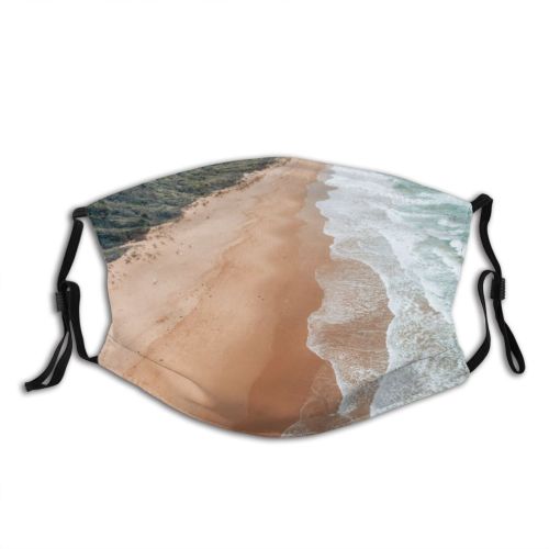 yanfind Idyllic Shore Coast Foliage Amazing Flora Exotic Breeze Seacoast Seaside Shoreline Tide Dust Washable Reusable Filter and Reusable Mouth Warm Windproof Cotton Face