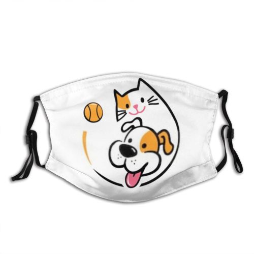 yanfind Isolated Smile Young Cat Cute Cheerful Baby Design Pet Art Tail Happy Dust Washable Reusable Filter and Reusable Mouth Warm Windproof Cotton Face